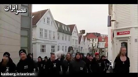 گشت گروه ضد مهاجر «سربازان اودین» در خیابان های نروژ