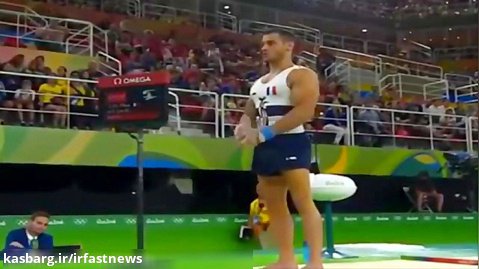 ویدیوی شکستن پای ژیمناست فرانسوی در المپیک ریو