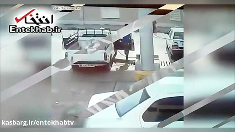 فیلم / لحظه انفجار مخزن گاز خودرو در پمپ گاز