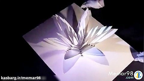 خلاقیت با کاغذ - ساخت گل و مجسمه کاغذی