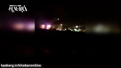آتش سوزی در پالایشگاه شهید تندگویان تهران