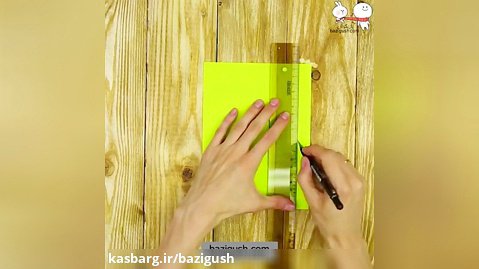 ساختن دفترچه یادداشت رنگی قشنگ با کاغذ و چوب (بازیگوش)