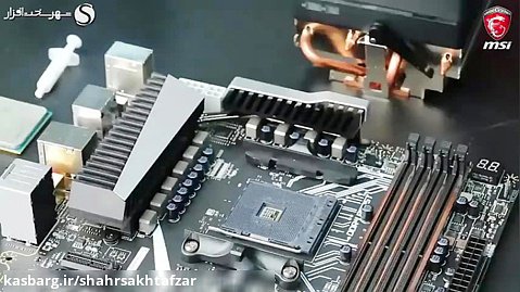 آموزش نصب پردازنده رایزن AMD با کولر Wraith Max