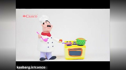 آموزش ساخت عروسک آشپز با خمیر سبک کنکو