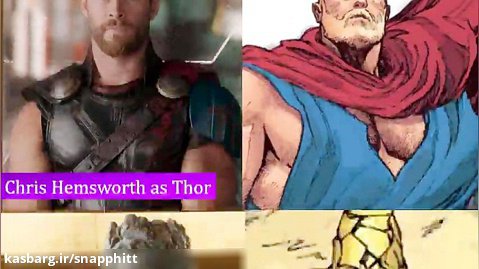 مقایسه شخصیت های واقعی و کتاب «Thor: Ragnarok»