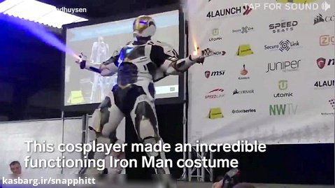 لباس مرد آهنی ساخته شد