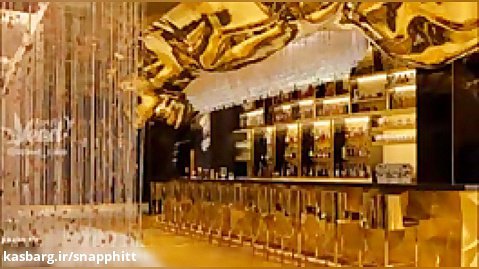 رستورانی در «دبی» که با طلای ۲۴ عیار ساخته شده است