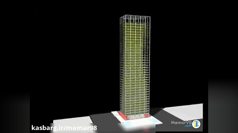 ویدیو انیمیشن ساختمان شیشه ای سیگرام در نیویورک