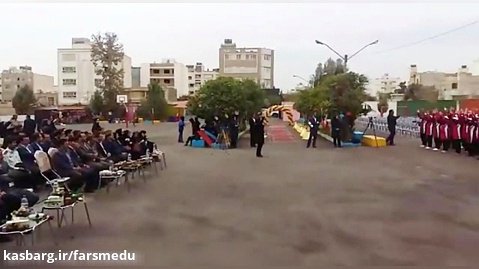 اجرای سرود المپیاد توسط دانش آموزان مدرسه علوی ناحیه3 شیراز
