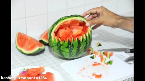 ایده های یلدایی روش درست کردن سبد هندوانه