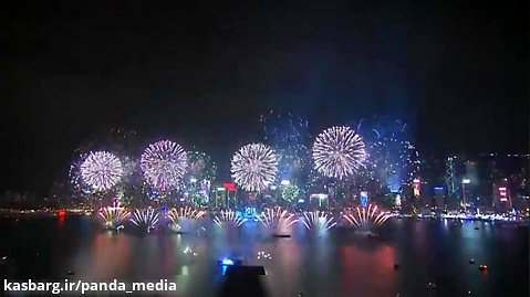 جشن باشکوه سال نو میلادی در هنگ کنگ