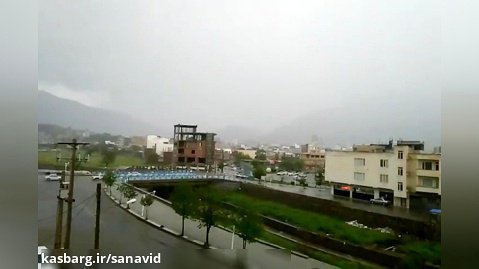 بارش شدید باران 19 اردیبهشت 98 شهرستان بانه