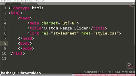 CSS Custom Range Slider | Html CSS and Javascript