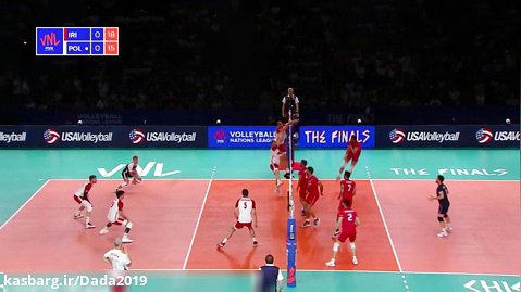 خلاصه والیبال ایران3-1 لهستان(مرحله نهایی لیگ ملت ها)