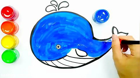 چگونه نهنگ بکشیم؟ آموزش نقاشی به کودکان