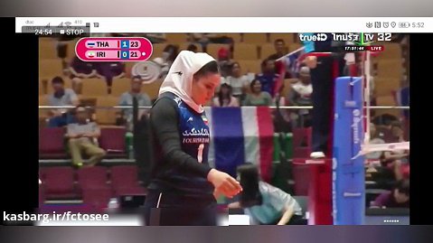 والیبال قهرمانی آسیا بانوان 2019  ایران و تایلند ست 2