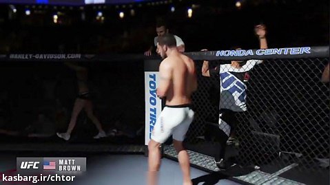 Khabib vs. Matt Brown (EA Sports UFC 2) - CPU vs. CPU