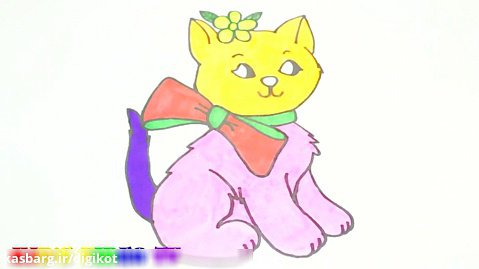 چگونه گربه ملوس بکشیم؟ آموزش نقاشی به کودکان
