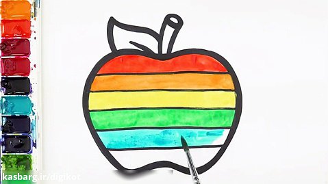 چگونه سیب بکشیم؟ آموزش نقاشی به کودکان