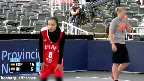 بسکتبال 3 نفره بانوان ایران و اسپانیا 2019
