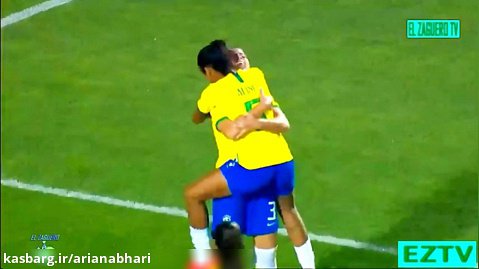 مهسا قربانی  در بازی برزیل و آرژانتین