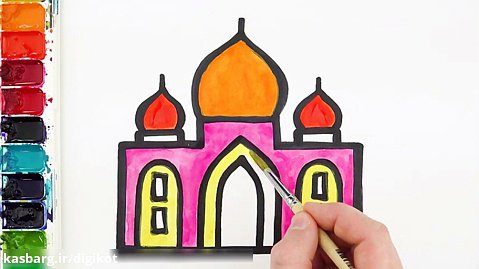 نقاشی مسجد تاج محل