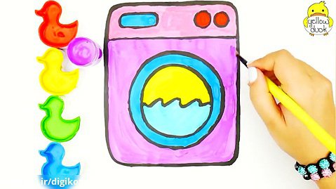 نقاشی ماشین لباسشویی