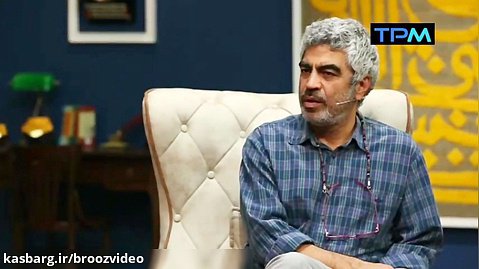 بهرام عظیمی، کارگردان انیمیشن تیتراژ خندوانه مهمان برنامه کتاب باز