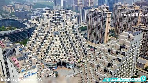 مجموعه مسکونی هرمی چین با الهام از تراس های برنج