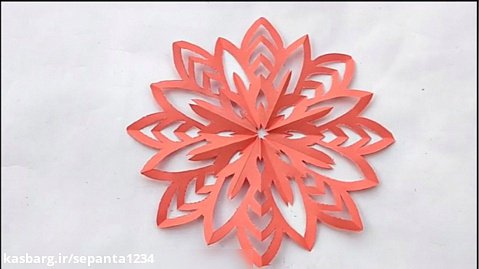 آموزش ساخت گل آفتابگردان سه بعدی با کاغذ - اوریگامی Paper Tutorial