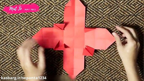 آموزش ساخت جعبه کادو فانتزی با کاغذ (جا انگشتری) - اوریگامی