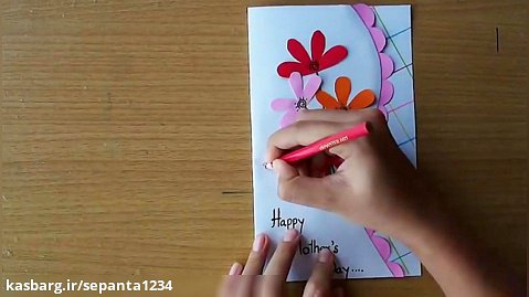 آموزش درست کردن کارت تبریک Easy and beautiful card for mother's day