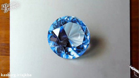 طراحی و نقاشی الماس بصورت کاملا حرفه ای و سه بعدی