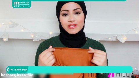 آموزش بستن شال با حجاب مدل لبنانی