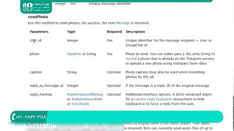 ساخت ربات تلگرام ارسال فایل زمان بندی شده
