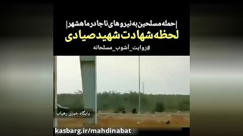لحظه شهادت شهید صیادی در نیزارهای ماهشهر+ فیلم