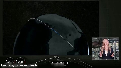 نمایان شدن UFO در پخش زنده ماهواره SpaceX