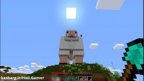 گوسفند بزرگ ماینکرفت! پایروکرفت اپیزود 4 (building giant sheep statue tutorial)