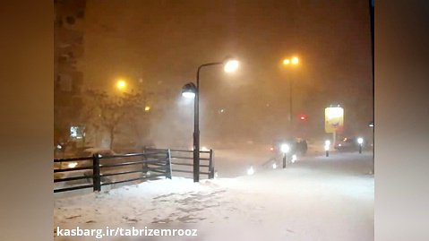 برف و بوران در تبریز