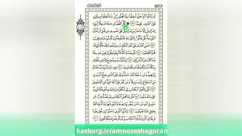 آموزش تصویری ترجمه و تدبر و تفسیر قرآن - سوره آل عمران - آیات 93 تا 95