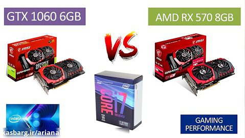 GTX 1060 6GB vs RX 570 8GB - i7 8700k - Benchmarks Comparison