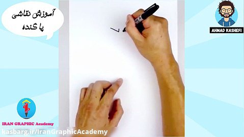آموزش نقاشی کودکان : نقاشی و طراحی غول برفی و رنگ آمیزی #آموزش نقاشی غول برفی