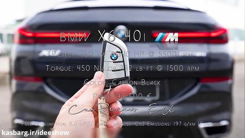 معرفی و نمایش فضای داخلی و خارجی  جدیدترین مدل BMW X6