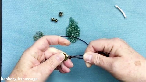 چرم دوزی - آموزش ساخت دستبند چرم