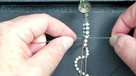 چرم دوزی - آموزش ساخت دستبند چرم بسیار زیبا