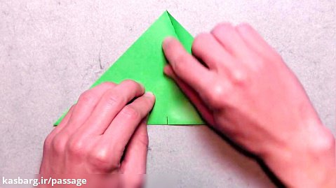 اوریگامی ستاره - آموزش ساخت ستاره کاغذی - کاردستی