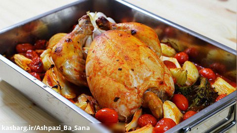 خوراک مرغ با سبزیجات که اصلا خشک نمیشه هم خیلی خوشمزه و آبداره و هم رژیمی