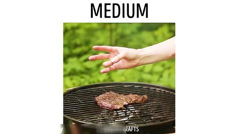 یک روش ساده برای تست میزان سفتی گوشت کبابی با فشار انگشت