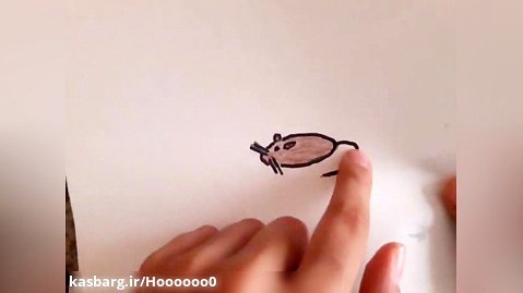 آموزش نقاشی کودکانه : موش