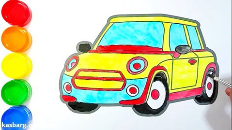 نحوه طراحی و رنگ آمیزی یک اتومبیل برای کودکان